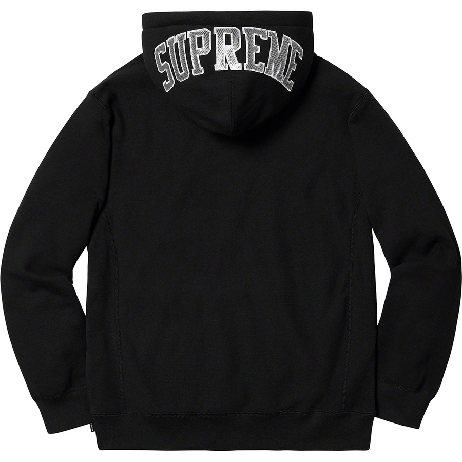 Supreme Sequin Arc Hooded Sweatshirt (SS19) - Black - $158