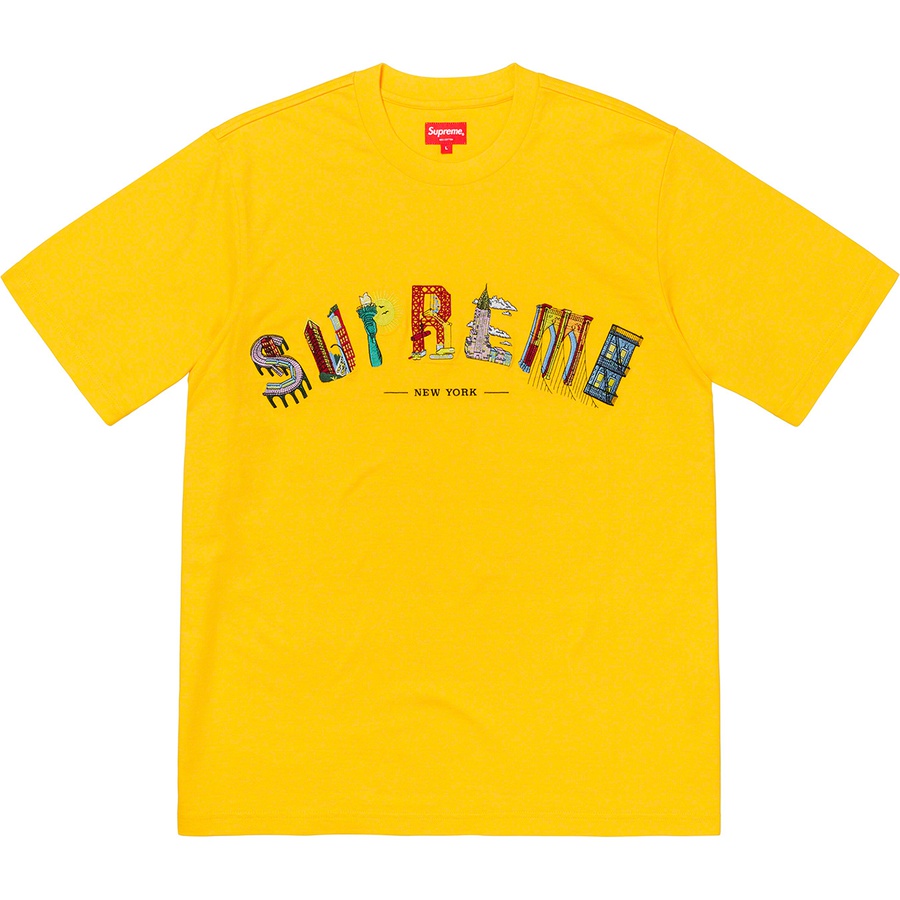 Supreme City Arc Tee (SS19) - Yellow - $98