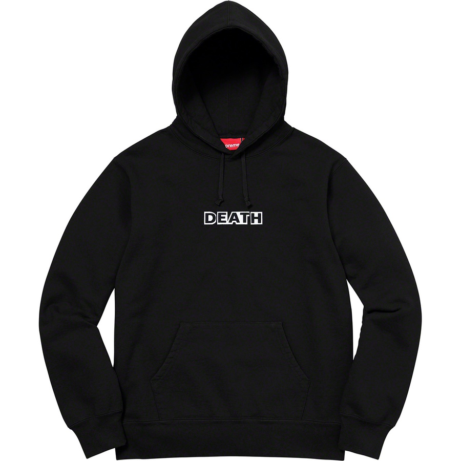 Supreme Gilbert & George Supreme DEATH Hooded Sweatshirt (SS19) - Black - $158
