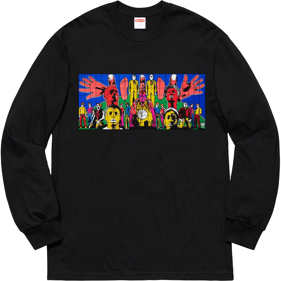 Supreme Gilbert & George Supreme DEATH AFTER LIFE L S Tee (SS19) - Black - $58