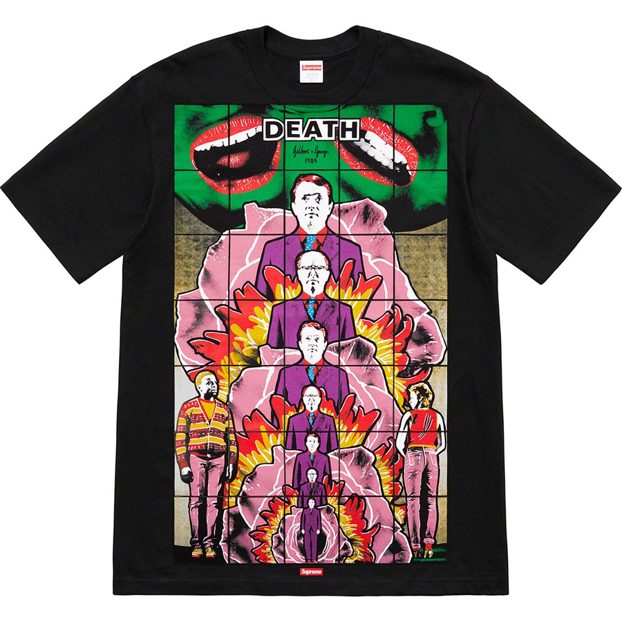 Supreme Gilbert & George Supreme DEATH Tee (SS19) - Black - $48