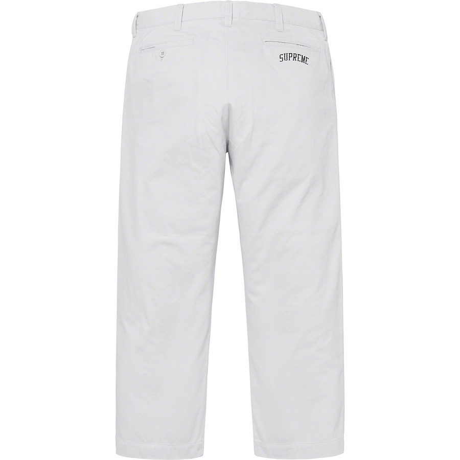 Supreme Arc Logo Chino Pant (SS19) - Grey - $148