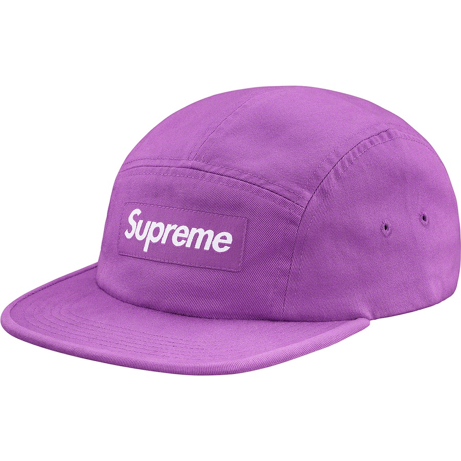 Supreme Washed Chino Twill Camp Cap (SS19) - Light Purple - $48