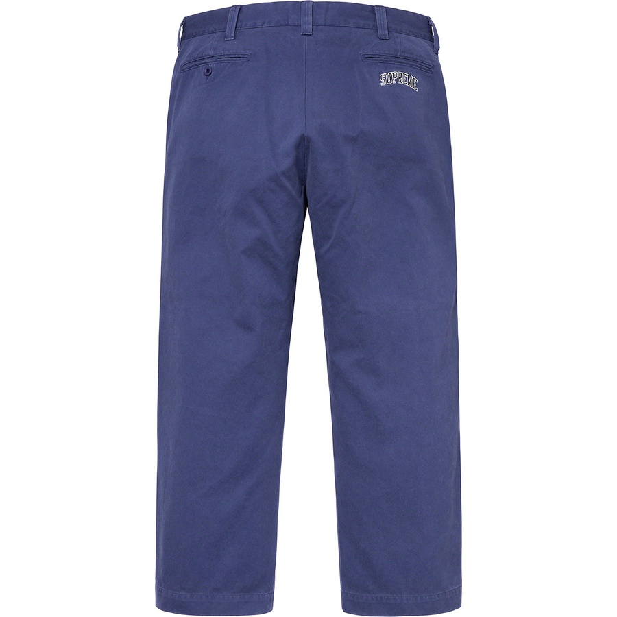Supreme Arc Logo Chino Pant (SS19) - Light Navy - $148