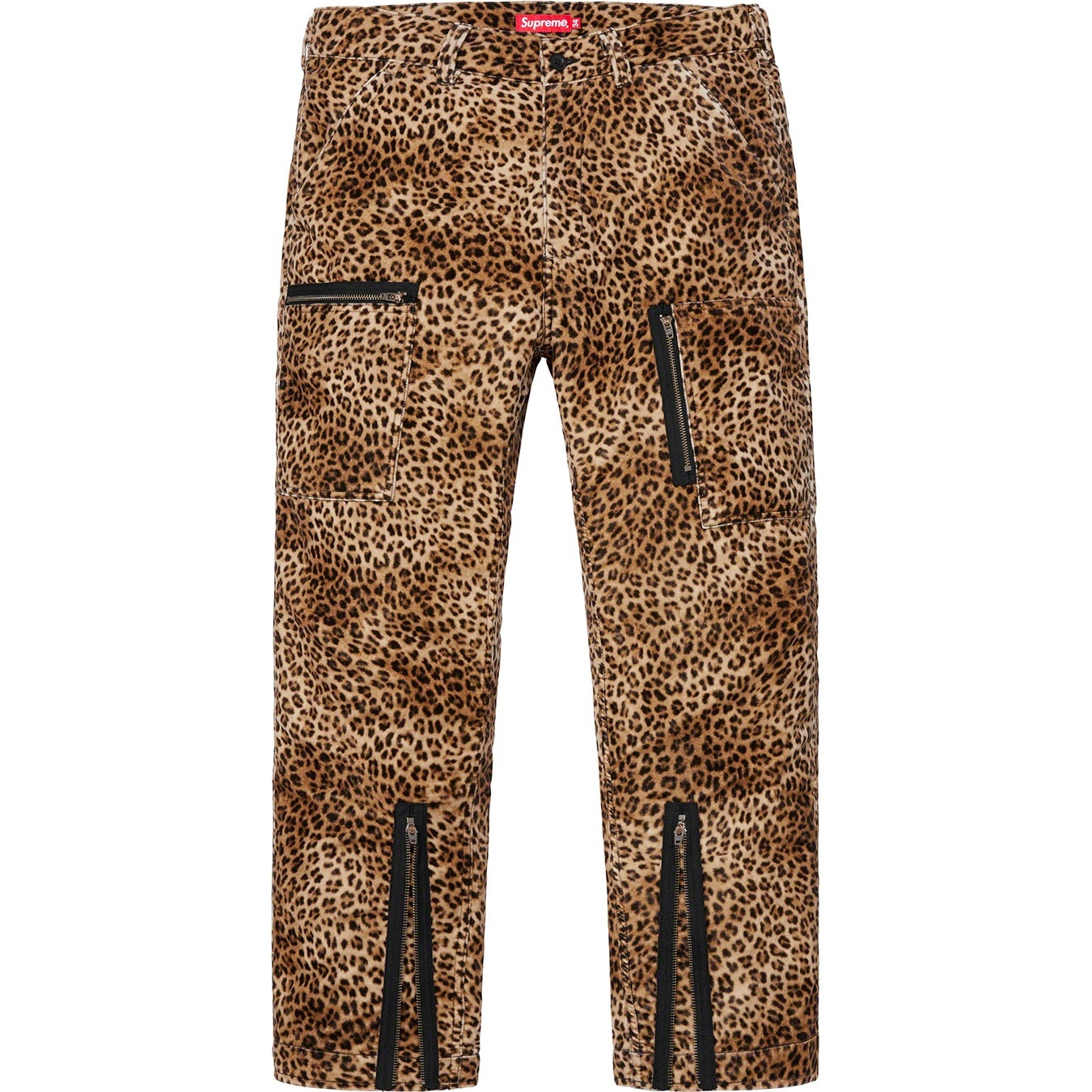 Supreme Velvet Flight Pant (SS19) - Leopard - $188