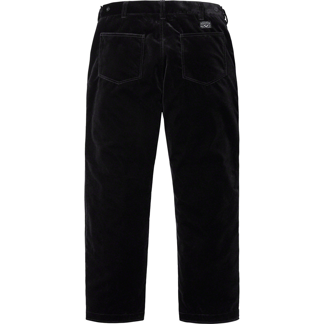 Supreme Velvet Flight Pant (SS19) - Black - $188