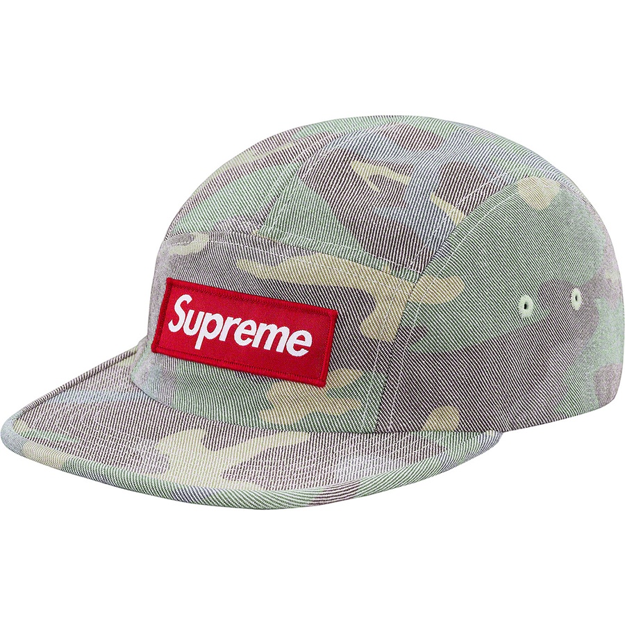 Supreme Washed Out Camo Camp Cap (SS19) - Woodland Camo - $48