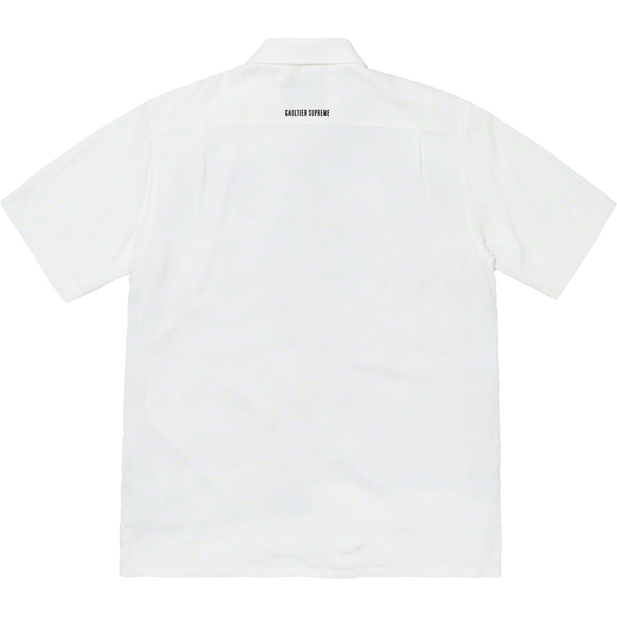 Supreme Supreme Jean Paul Gaultier Flower Power Rayon Shirt (SS19) - White - $158