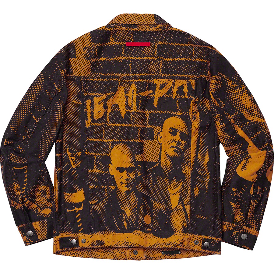 Supreme Supreme Jean Paul Gaultier Fuck Racism Trucker Jacket (SS19) - Gold - $268