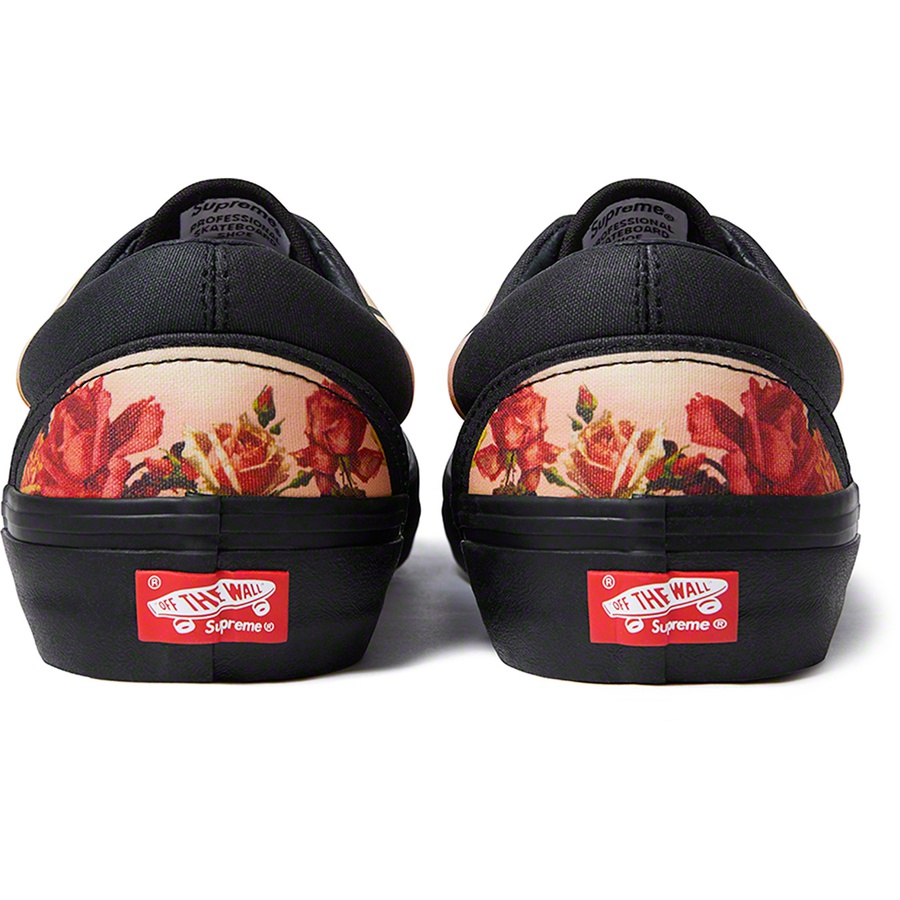 Supreme Supreme Vans Jean Paul Gaultier Floral Print Era Pro (SS19) - Black - $108