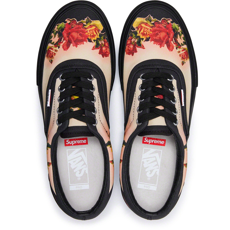 Supreme Supreme Vans Jean Paul Gaultier Floral Print Era Pro (SS19) - Black - $108