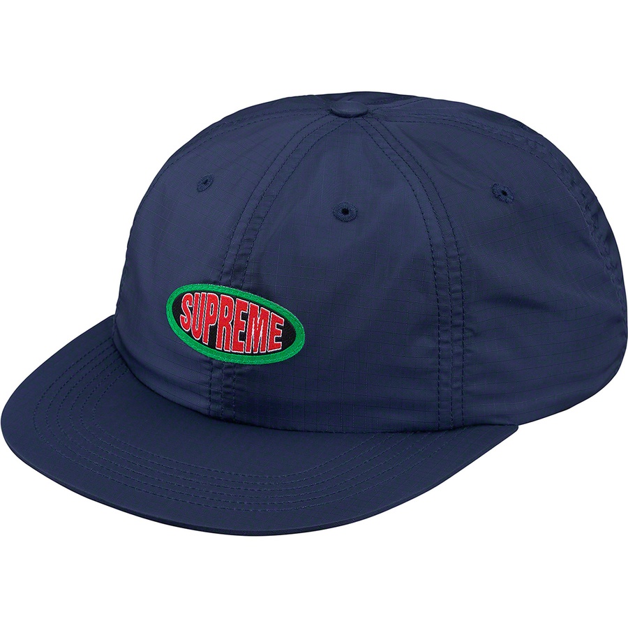 Supreme Oval Label 6-Panel (SS19) - Navy - $44