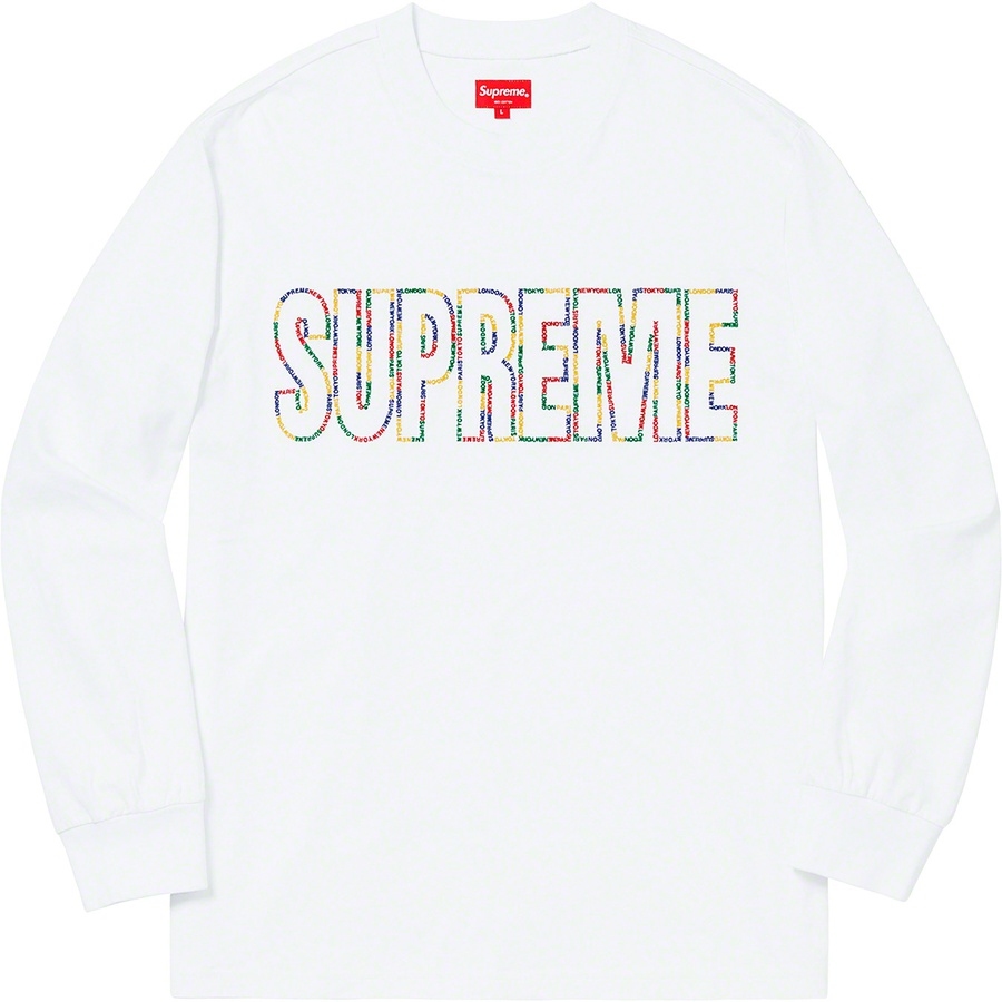 Supreme International L S Tee (SS19) - White - $98