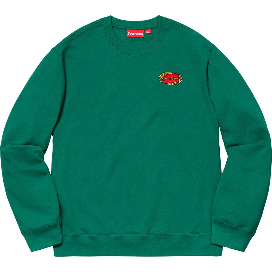 Supreme Chain Logo Crewneck (SS19) - Green - $138