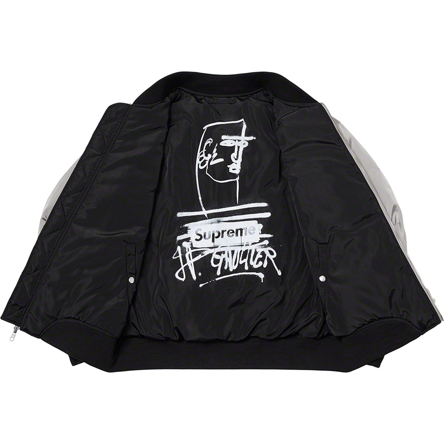 Supreme Supreme Jean Paul Gaultier Reversible Backpack MA-1 (SS19) - Silver - $368