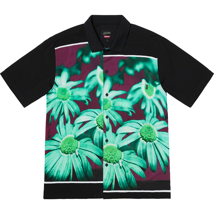 Supreme Supreme Jean Paul Gaultier Flower Power Rayon Shirt (SS19) - Black - $158