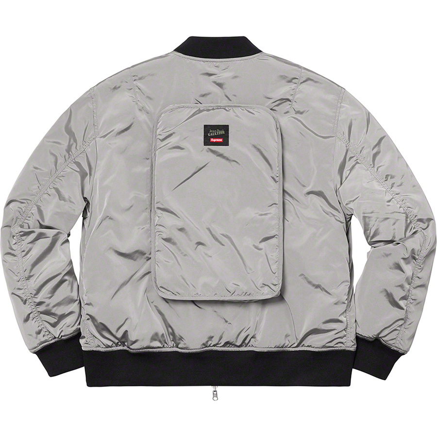 Supreme Supreme Jean Paul Gaultier Reversible Backpack MA-1 (SS19) - Silver - $368
