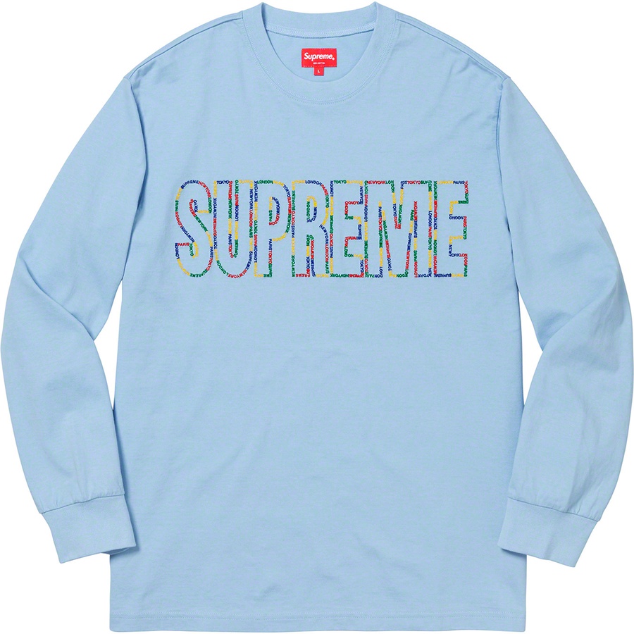 Supreme International L S Tee (SS19) - Light Blue - $98