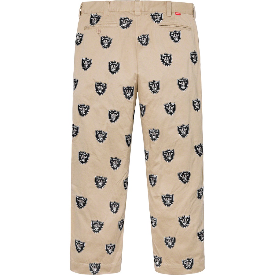 Supreme Supreme NFL Raiders '47 Embroidered Chino Pant (SS19) - Khaki - $248