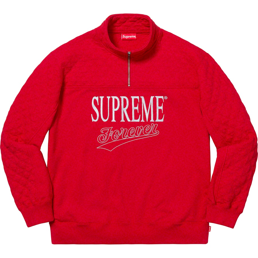 Supreme Forever Half Zip Sweatshirt (SS19) - Red - $148
