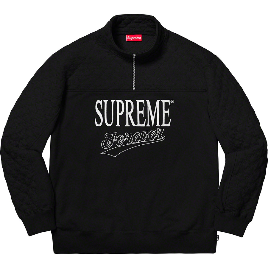 Supreme Forever Half Zip Sweatshirt (SS19) - Black - $148