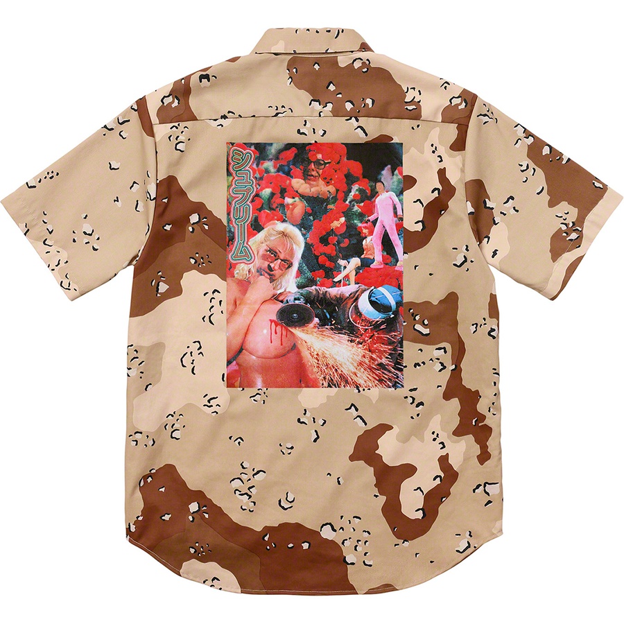 Supreme Sekintani La Norihiro Supreme Work Shirt (SS19) - Chocolate Chip Camo - $138