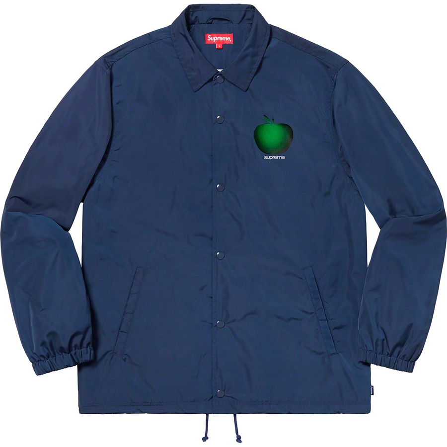 Supreme Apple Coaches Jacket (SS19) - Navy - $158