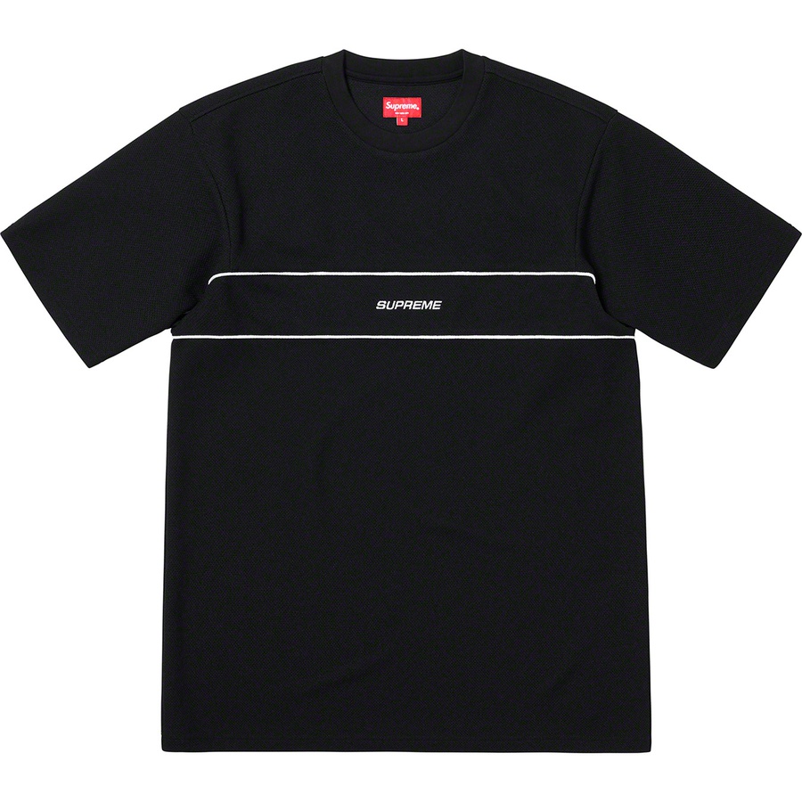 Supreme Piping Practice S S Top (SS19) - Black - $110