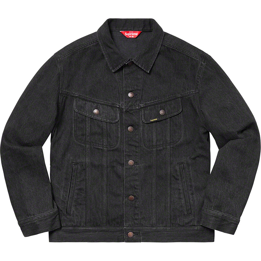 Supreme New York Painted Trucker Jacket (SS19) - Black - $238