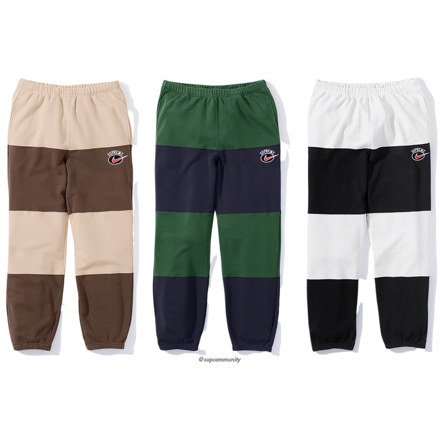 Supreme Supreme Nike Stripe Sweatpant releasing on Week 13 for spring summer 2019