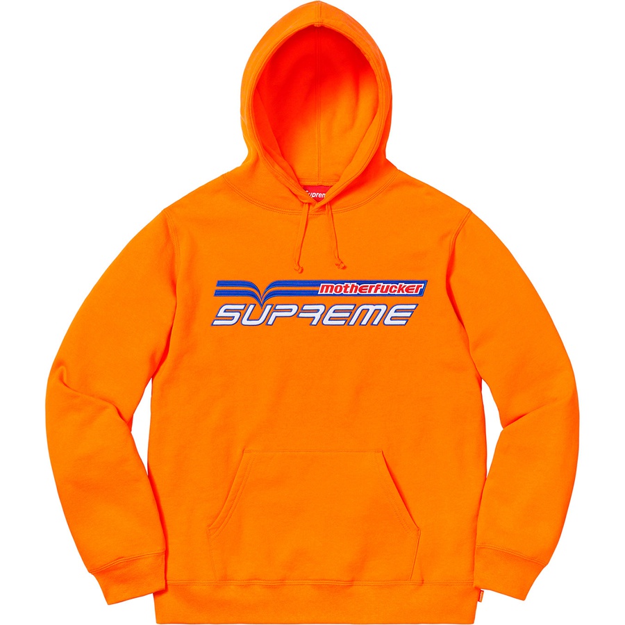Supreme Motherfucker Hooded Sweatshirt (SS19) - Orange - $158