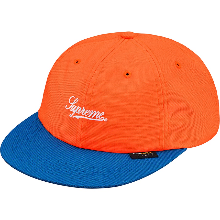 Supreme Cordura Script Logo 6-Panel (SS19) - Peach - $48