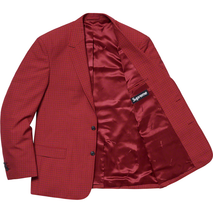 Supreme Plaid Suit (SS19) - Red - $598