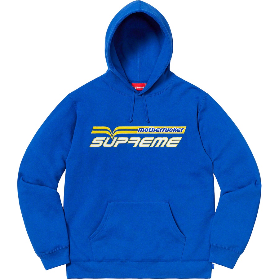 Supreme Motherfucker Hooded Sweatshirt (SS19) - Royal - $158