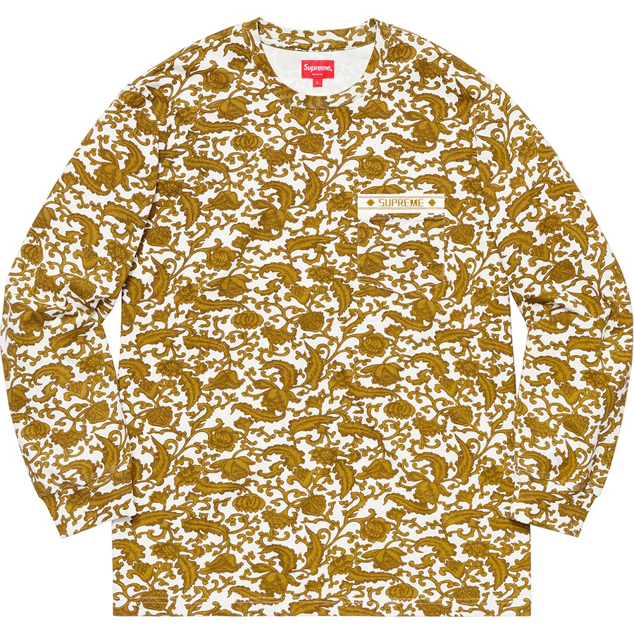 Supreme Damask L S Top (SS19) - Gold - $110