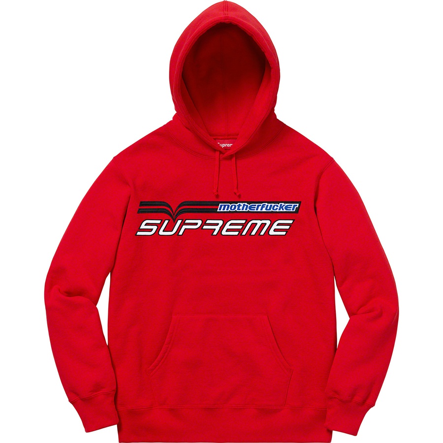 Supreme Motherfucker Hooded Sweatshirt (SS19) - Red - $158