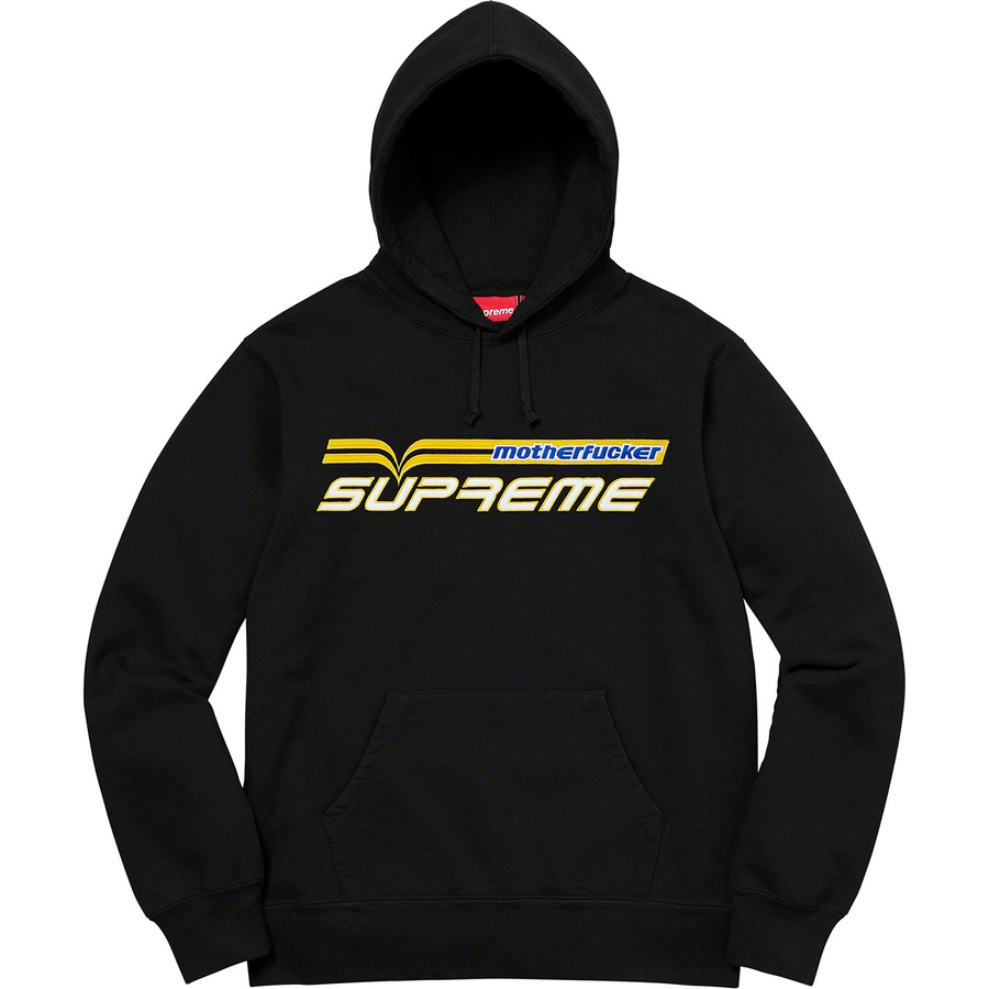 Supreme Motherfucker Hooded Sweatshirt (SS19) - Black - $158