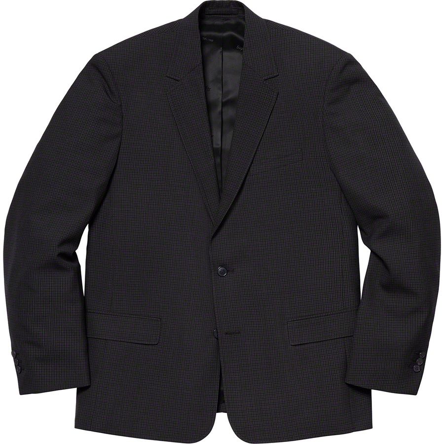Supreme Plaid Suit (SS19) - Black - $598