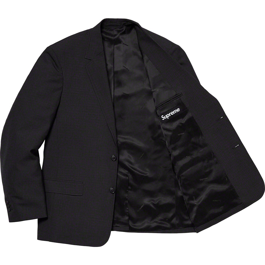 Supreme Plaid Suit (SS19) - Black - $598