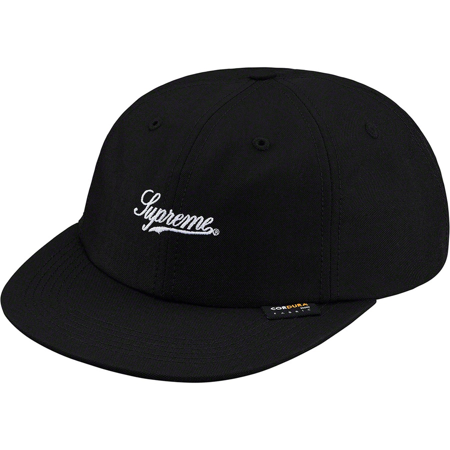 Supreme Cordura Script Logo 6-Panel (SS19) - Black - $48