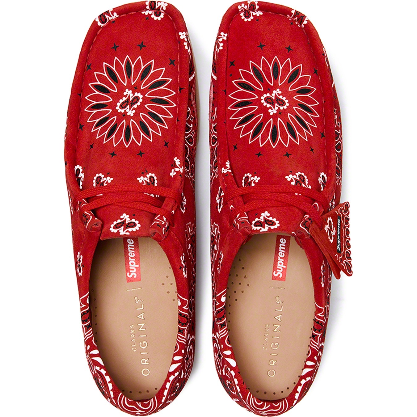 Supreme Supreme Clarks Originals Bandana Wallabee (SS19) - Red - $198
