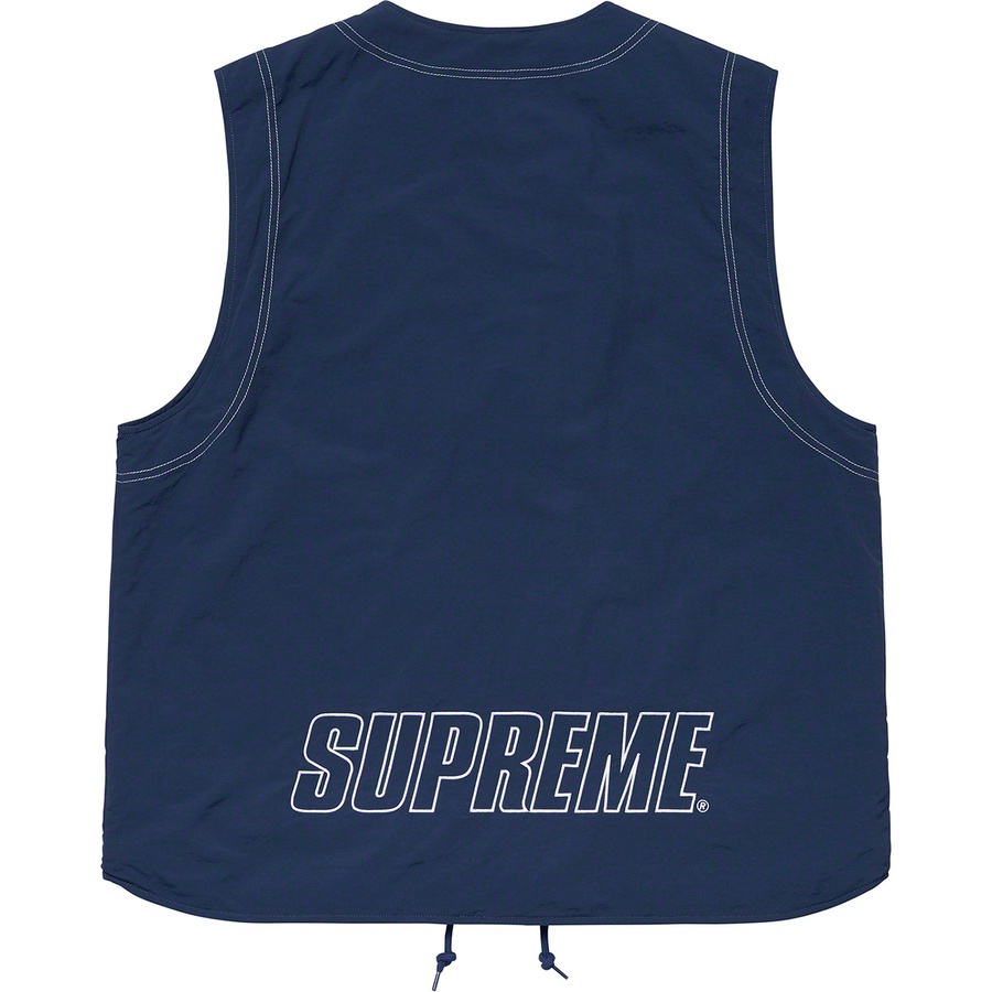Supreme Nylon Cargo Vest (SS19) - Dark Blue - $138