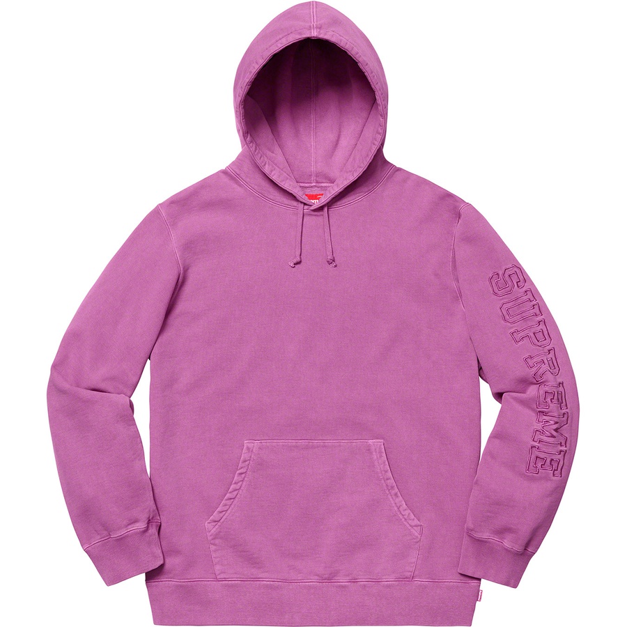 Supreme Overdyed Hooded Sweatshirt (SS19) - Magenta - $148