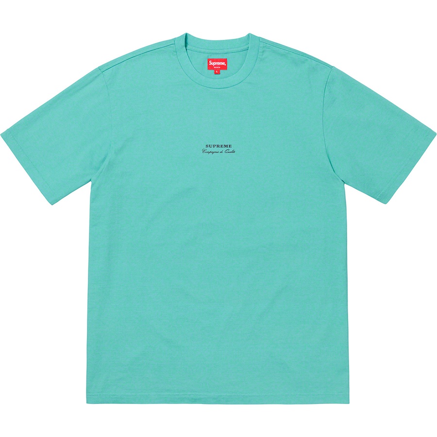 Supreme Qualite Tee (SS19) - Dusty Aqua - $60