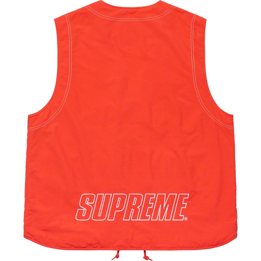 Supreme Nylon Cargo Vest (SS19) - Dark Orange - $138