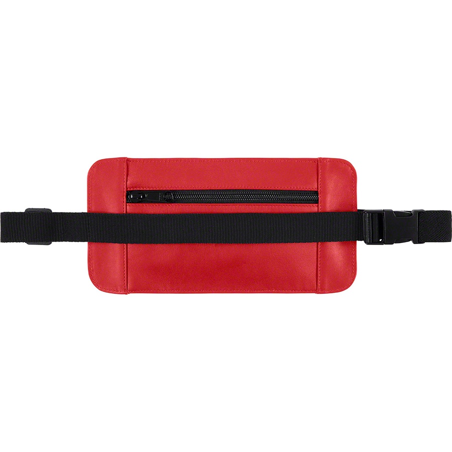 Supreme Leather Waist Shoulder Pouch (SS19) - Red - $138