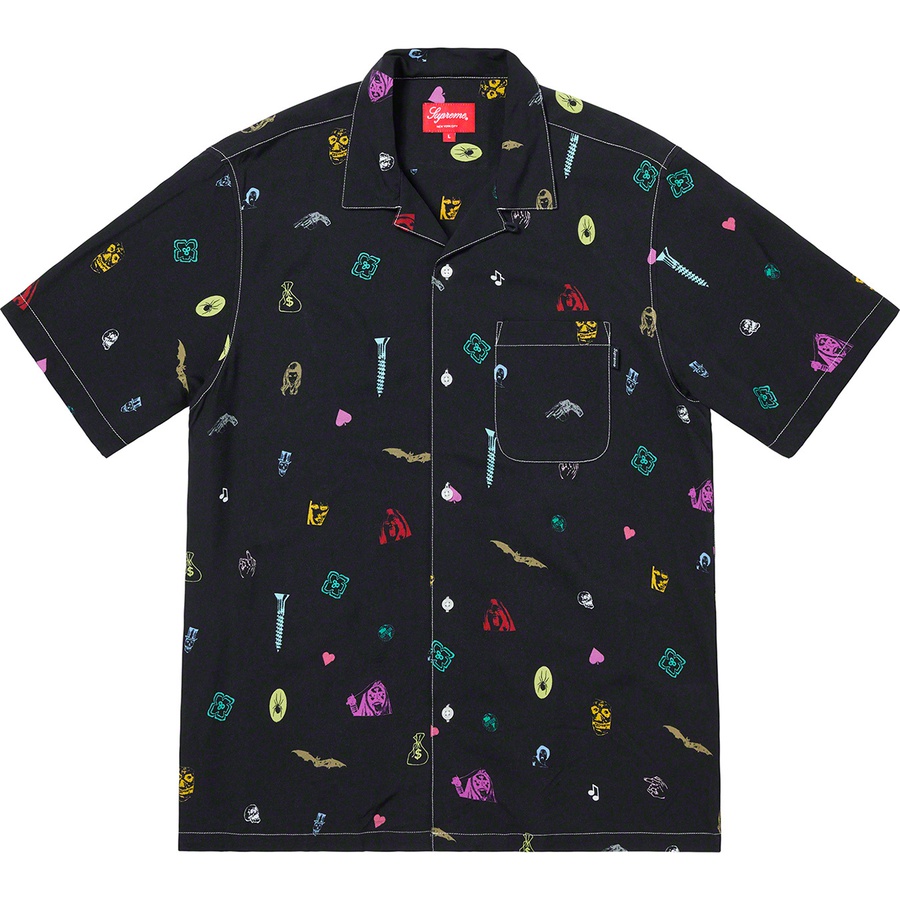 Supreme Deep Space Rayon S S Shirt (SS19) - Black - $138