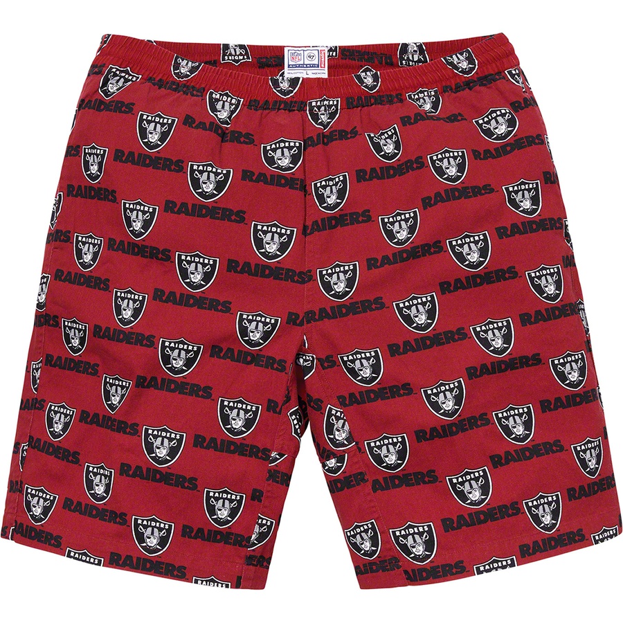 Supreme Supreme NFL Raiders '47 Twill Short (SS19) - Light Burgundy  - $118