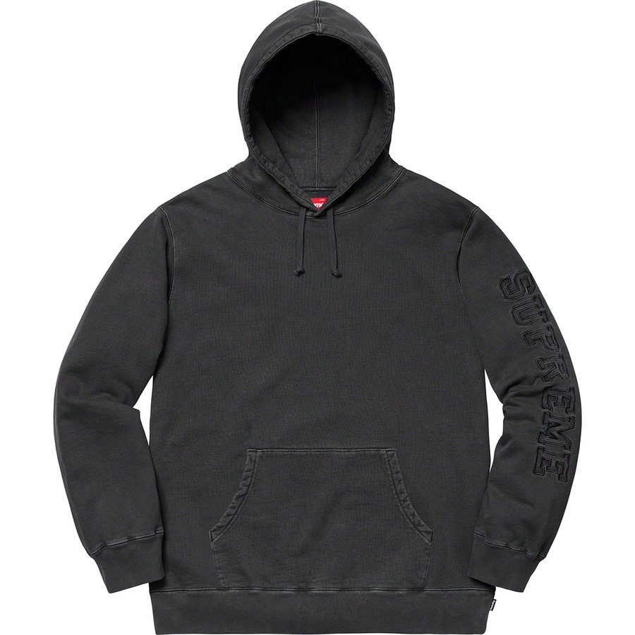 Supreme Overdyed Hooded Sweatshirt (SS19) - Black - $148