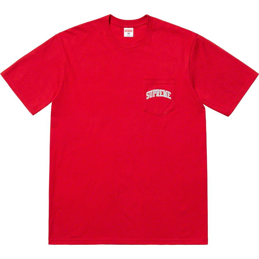 Supreme Supreme NFL Raiders '47 Pocket Tee (SS19) - Red - $48
